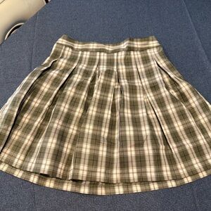 Plaid A-Line Skirt
